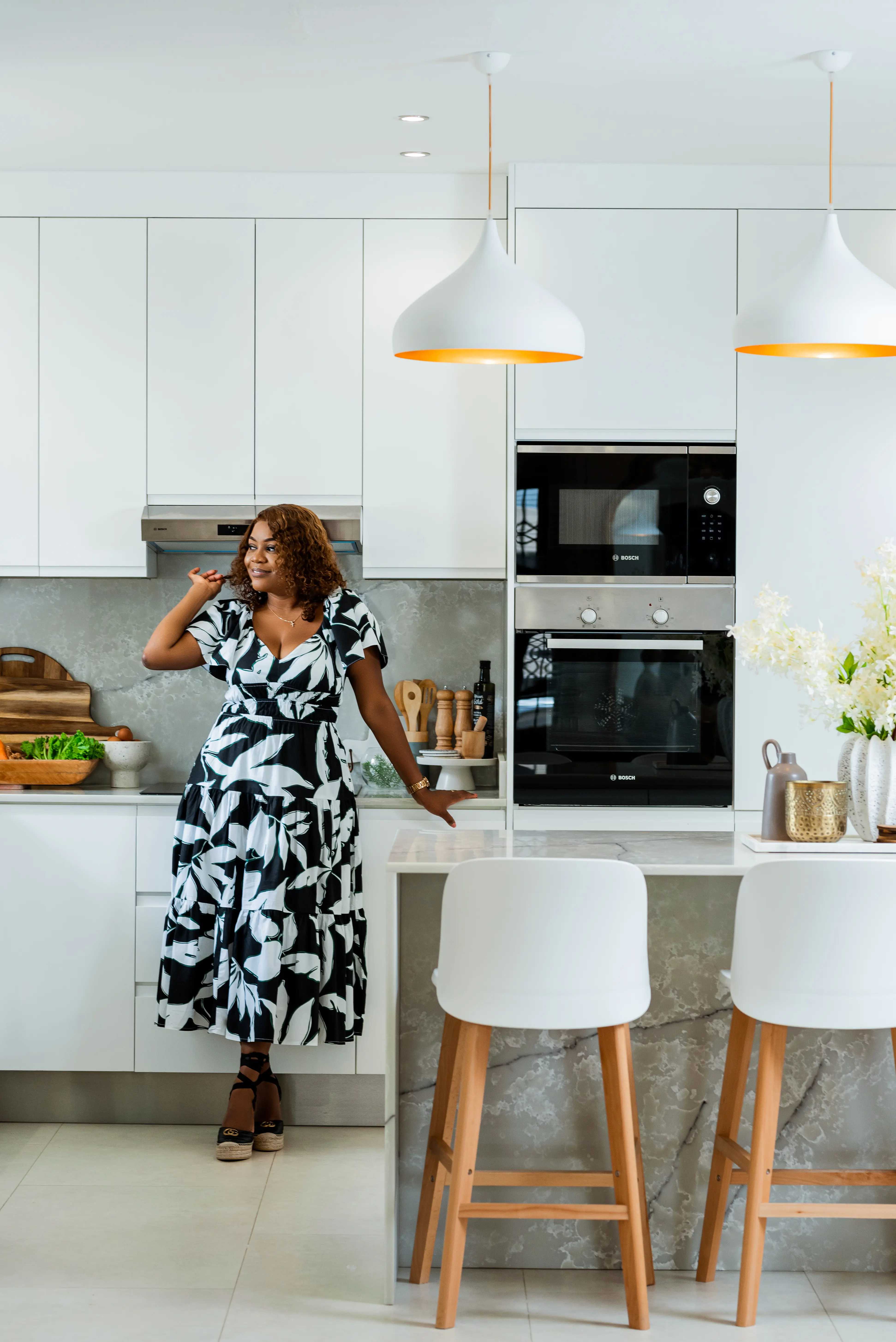 The Modern Farmhouse Kitchen — open shelving styling
